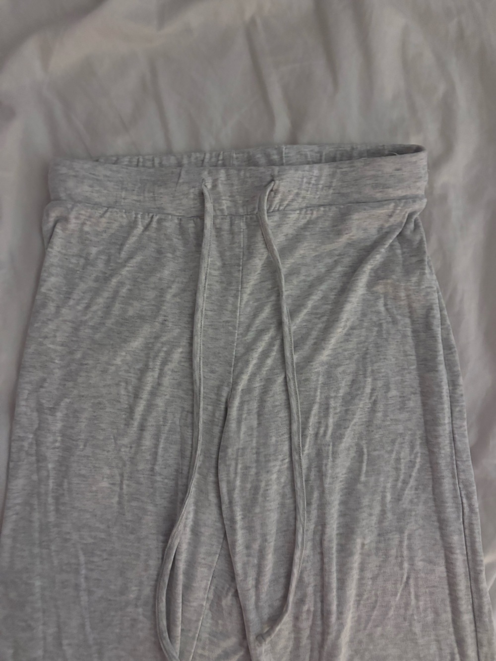 Brandy Melville Light Gray Drawstring Joggers